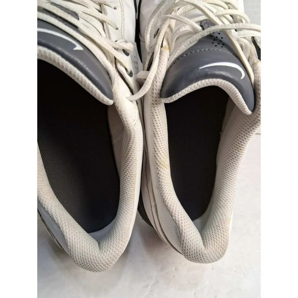 Nike Durasport III 3 Mens Sz 8 M White‎ Soft Spikes Golf Shoes 628527-101